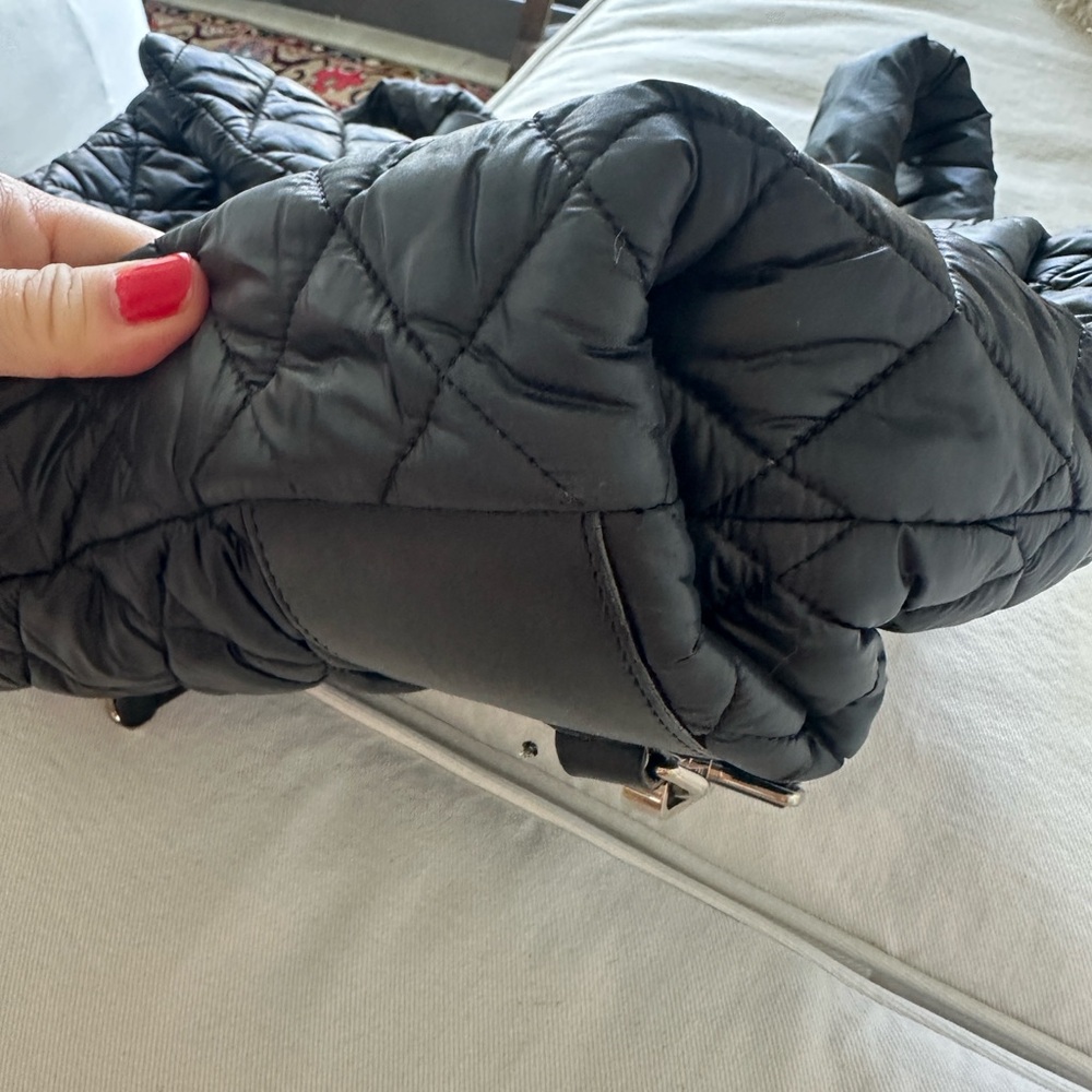 Rare CHANEL cocoon rectangular backpack 2010A black quilted nylon Karl Lagerfeld - Picture 13 of 16